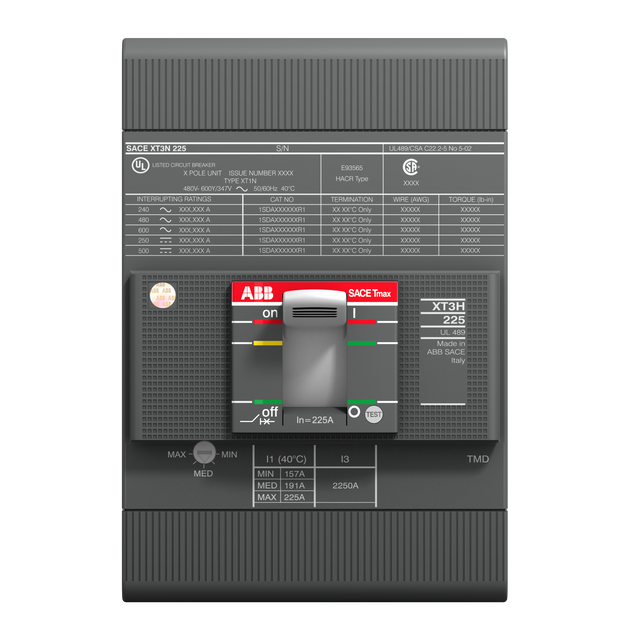 ABB 1SDA065394R1-Ts3H-D225MCS-UL/CSAIm=2250A3pFF