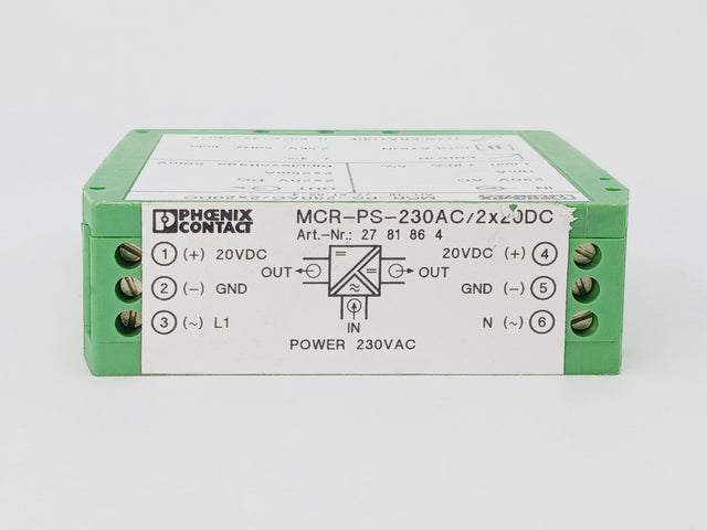PHOENIX CONTACT  MCR-PS-230AC/2X20DC