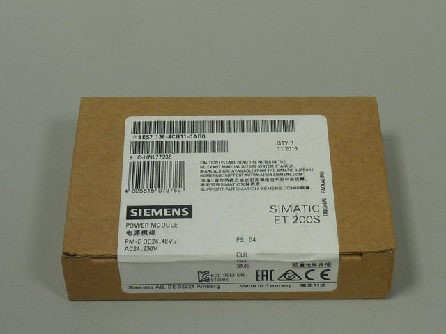 SIEMENS 6ES7138-4CB11-0AB0