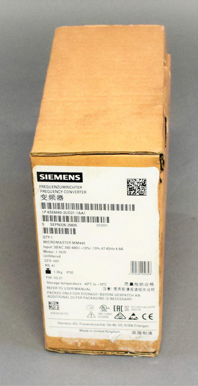 SIEMENS 6SE6440-2UD21-1AA1