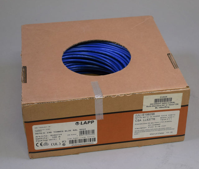 LAPP H07V-K1X6MMTINNEDBLUERAL5010