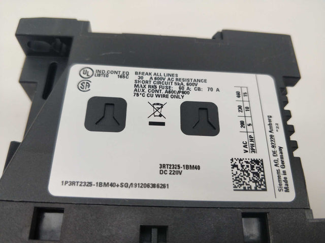 SIEMENS 3RT23251BM40