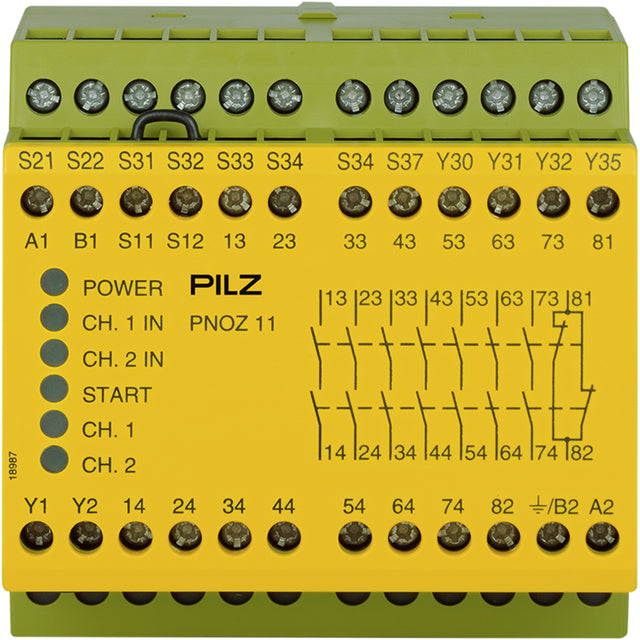 PILZ 774080-PNOZ1124VAC24VDC7N/O1N/C