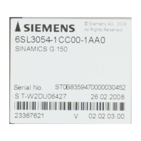 SIEMENS 6SL3054-1CC00-1AA0