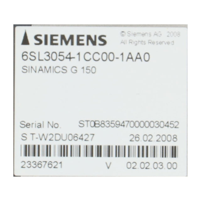 SIEMENS 6SL3054-1CC00-1AA0