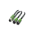 PHOENIX CONTACT 1510722-SAC-4P-M12Y/2X0,3-PUR/M12FSVP
