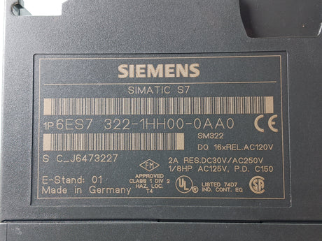 6ES7322-1HH00-0AA0 SIEMENS