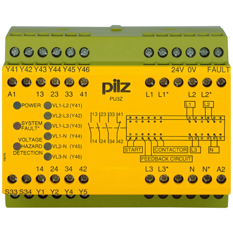 PILZ 775510-PU3Z24VAC/DC3n/o1n/c6so