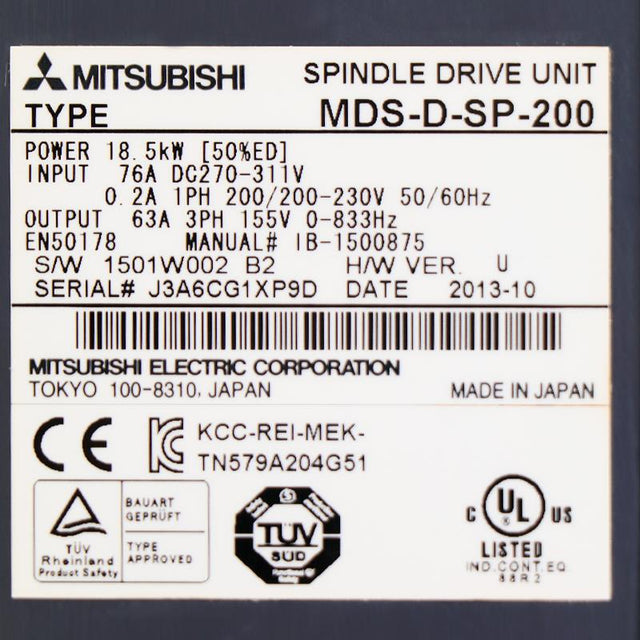 MDS-D-SP-200 MITSUBISHI