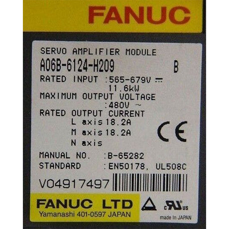 A06B-6124-H209 FANUC