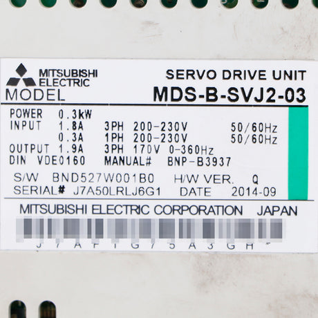 MDS-B-SVJ2-03 MITSUBISHI