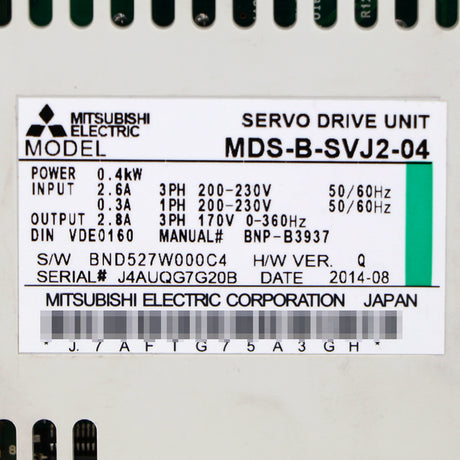 MDS-B-SVJ2-04 MITSUBISHI