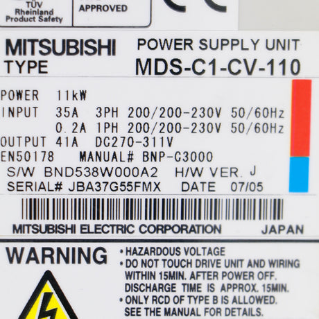 MDS-C1-CV-110 MITSUBISHI