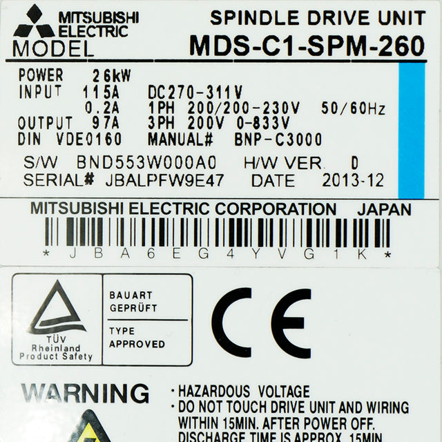 MDS-C1-SPM-260 MITSUBISHI