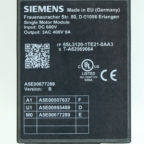 6SL3120-1TE21-0AA3 SIEMENS