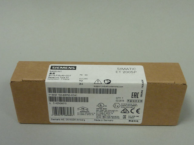 SIEMENS 6ES7193-6BP00-0DA1
