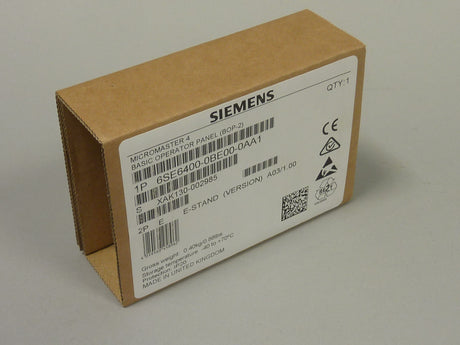 SIEMENS 6SE6400-0BE00-0AA1
