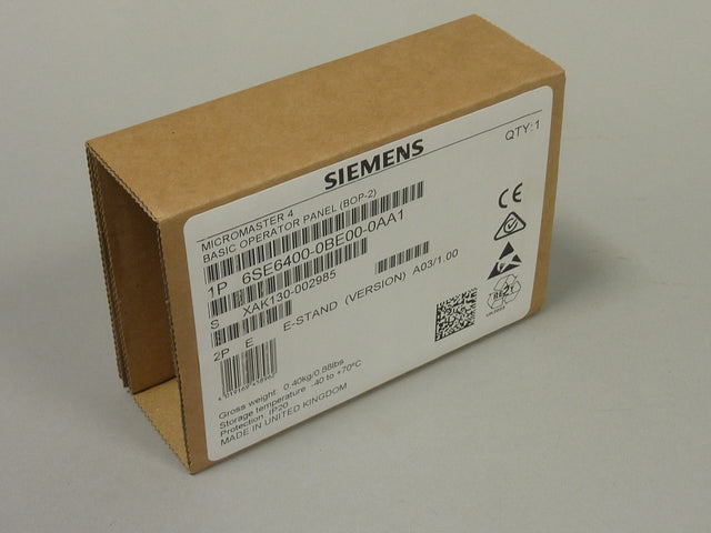 SIEMENS 6SE6400-0BE00-0AA1