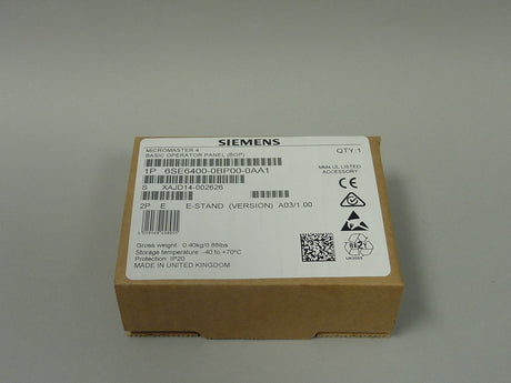SIEMENS 6SE6400-0BP00-0AA1