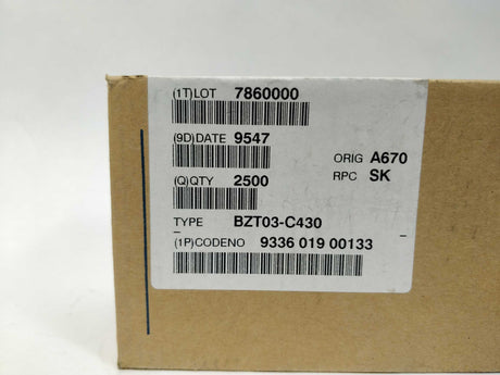 PHILIPS SEMICONDUCTERBZT03C430