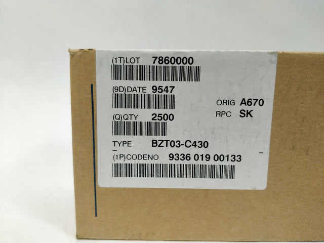 PHILIPS SEMICONDUCTERBZT03C430