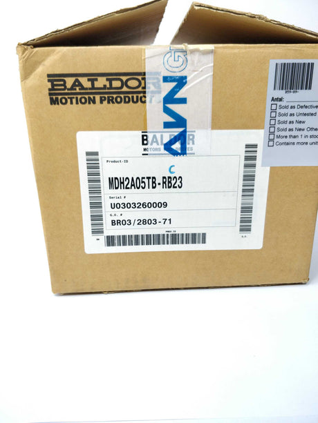 BALDOR MDH2A05TB-RC23