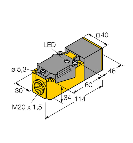TURCK 1011123-BI20-CP40-Y1X