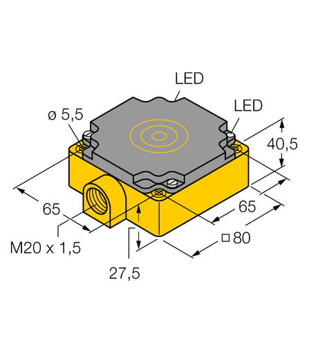 TURCK 1540800-NI75U-CP80-VP4X2