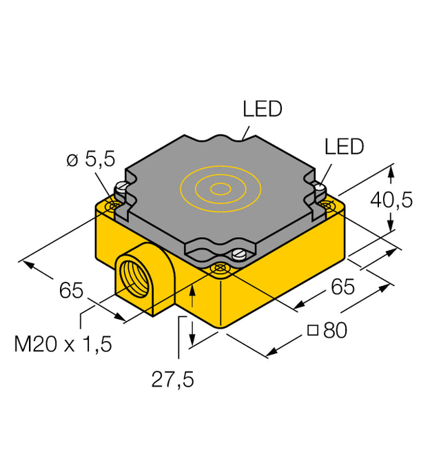 TURCK 1540800-NI75U-CP80-VP4X2