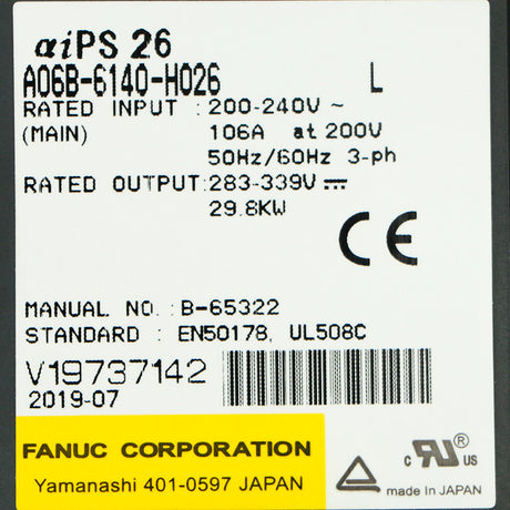 A06B-6140-H026 FANUC