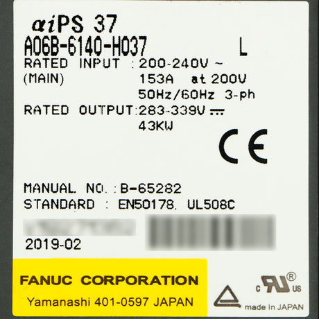 A06B-6140-H037 FANUC