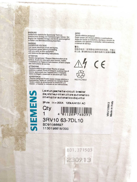 SIEMENS 3RV1063-7DL10