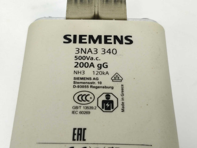 SIEMENS 3NA3 340