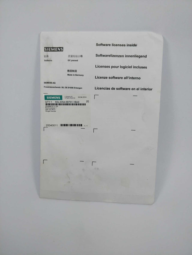 SIEMENS 6SL3054-0EF01-1BA0