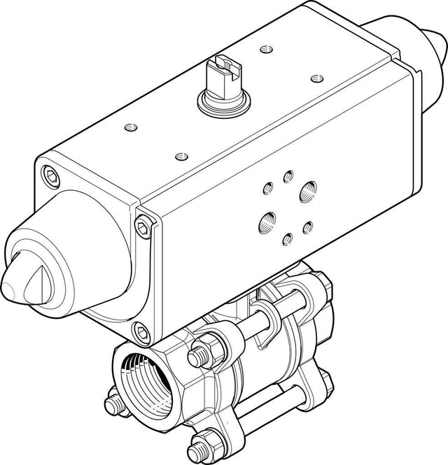 FESTO 1758071-VZBA-1/2"-GG-63-T-22-F0304-V4V4T-PS15-R-90-4-C