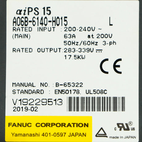 A06B-6140-H015 FANUC