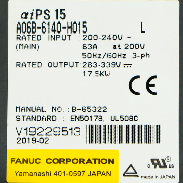 A06B-6140-H015 FANUC