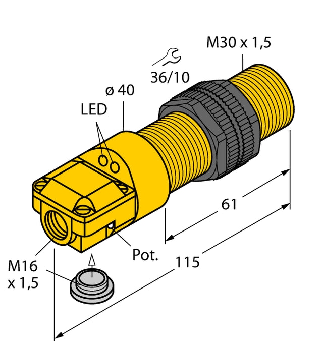 TURCK 25050-BC10-P30SR-VP4X2