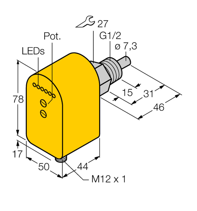TURCK 6870058-FCS-G1/2A4P-LIX-H1141/D037